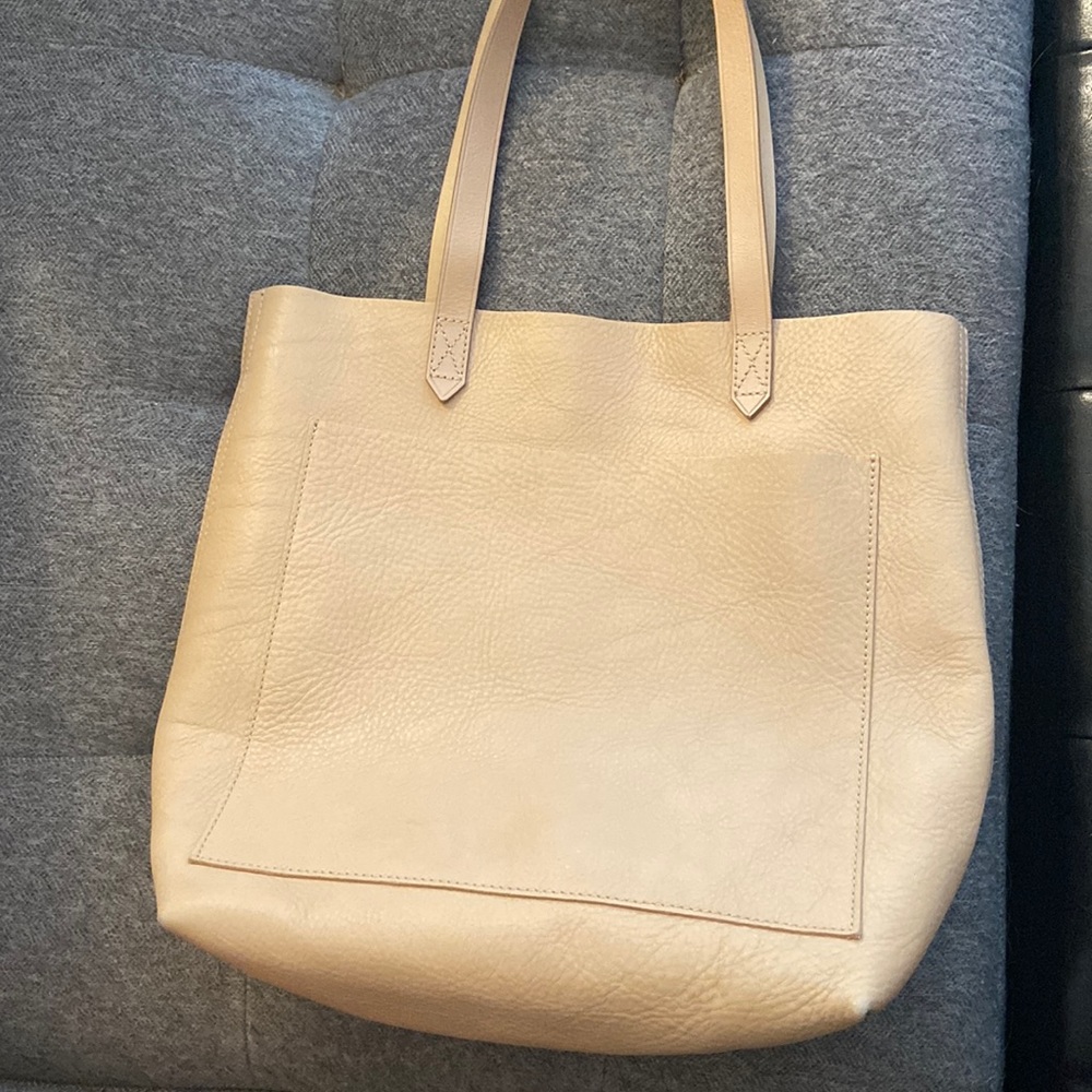 NWOT Madewell Medium Transport tote tan beige leather